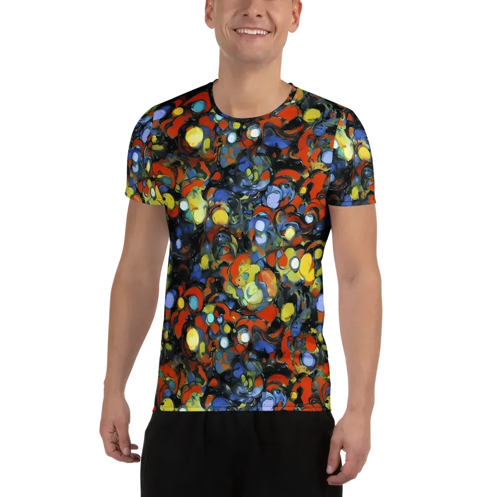The Vivid Collapse on Men's Athletic T-Shirt — Front