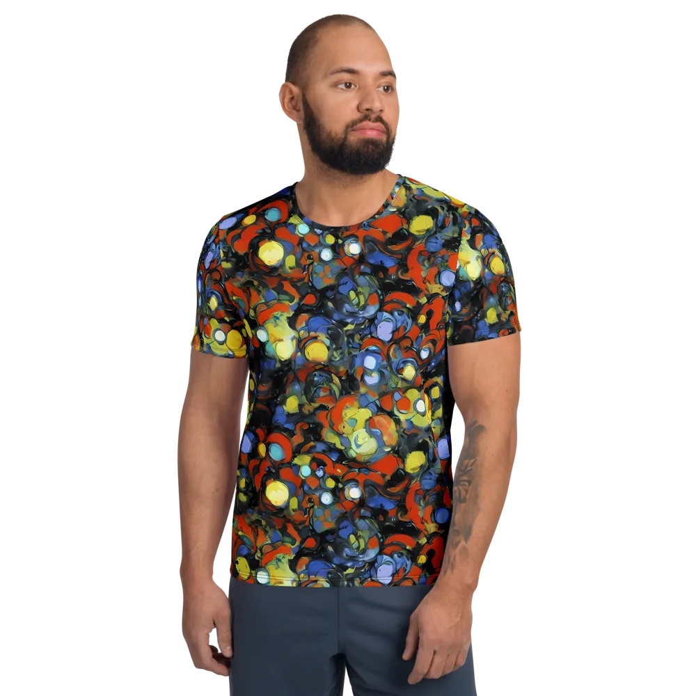 The Vivid Collapse on Men's Athletic T-Shirt — Front