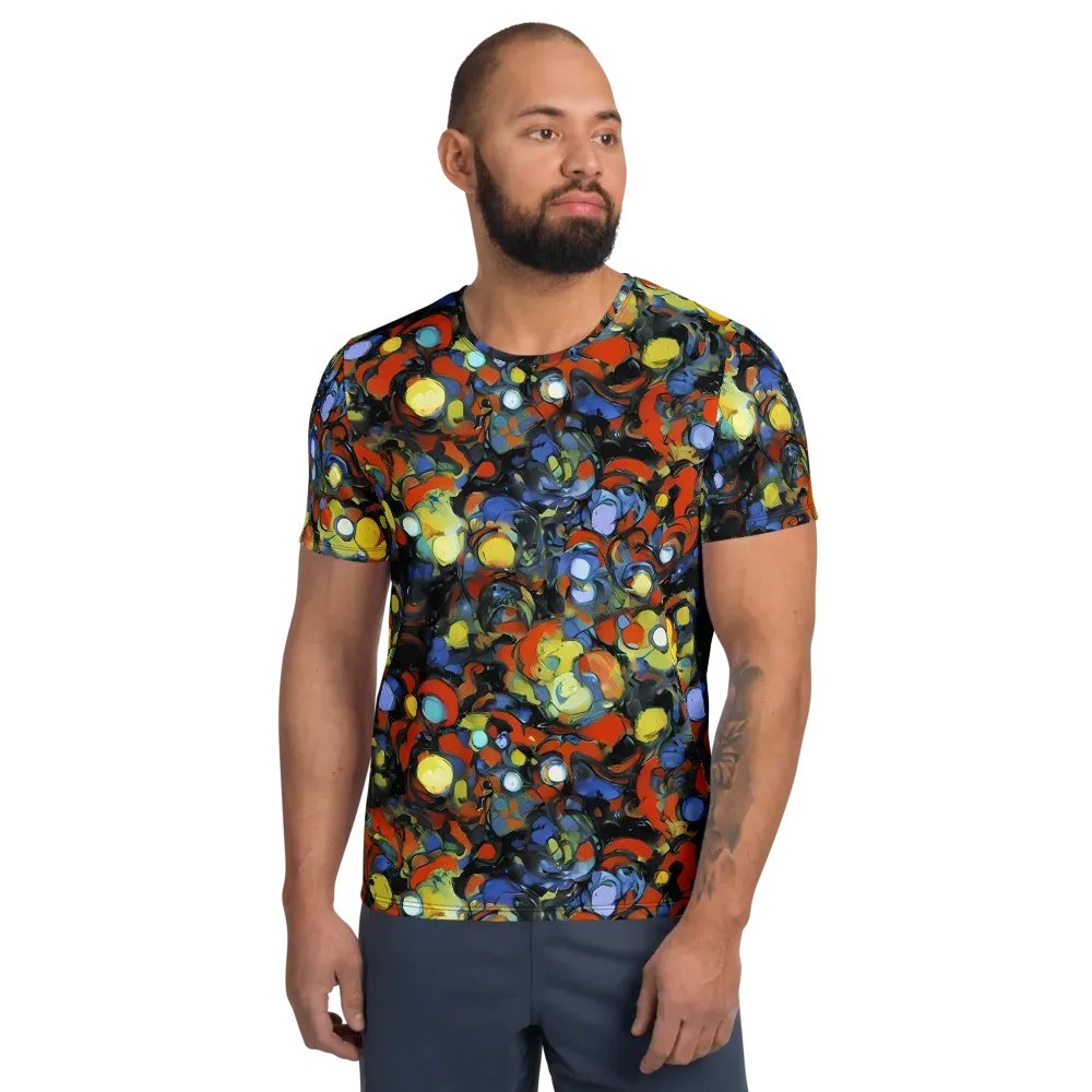 The Vivid Collapse on Men's Athletic T-Shirt — Front