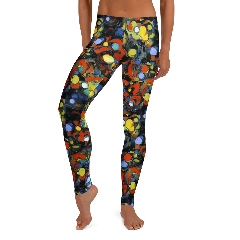 The Vivid Collapse on Leggings — Front