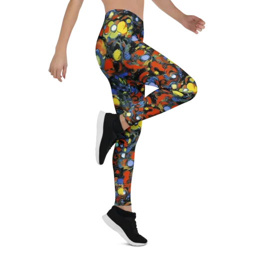 The Vivid Collapse on a Leggings