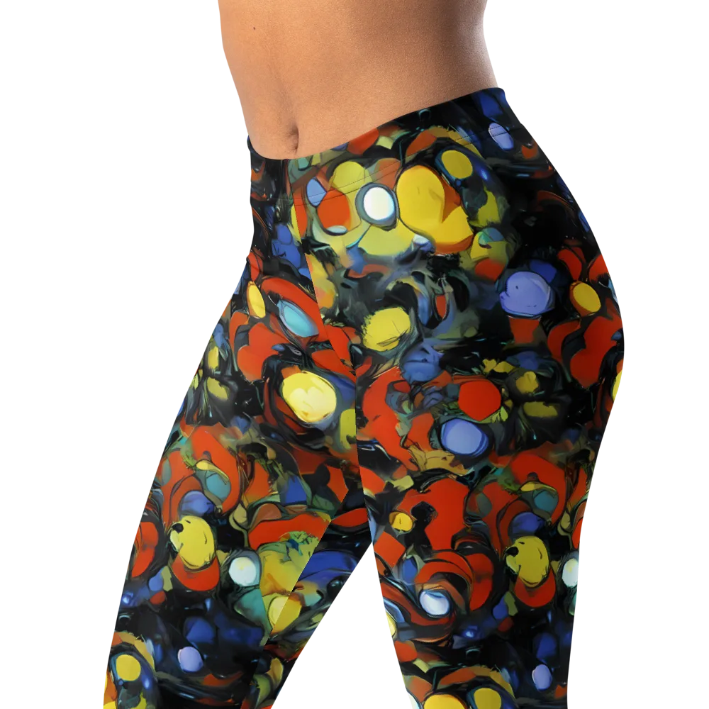 The Vivid Collapse on Leggings — Left Front