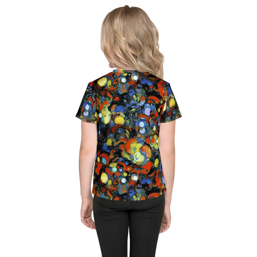 The Vivid Collapse on Kids Crew Neck T-Shirt — Back