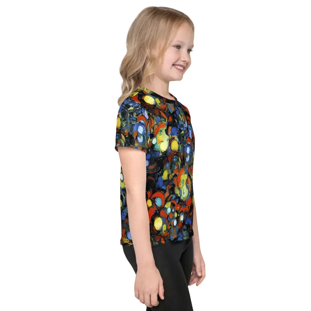 The Vivid Collapse on Kids Crew Neck T-Shirt — Right