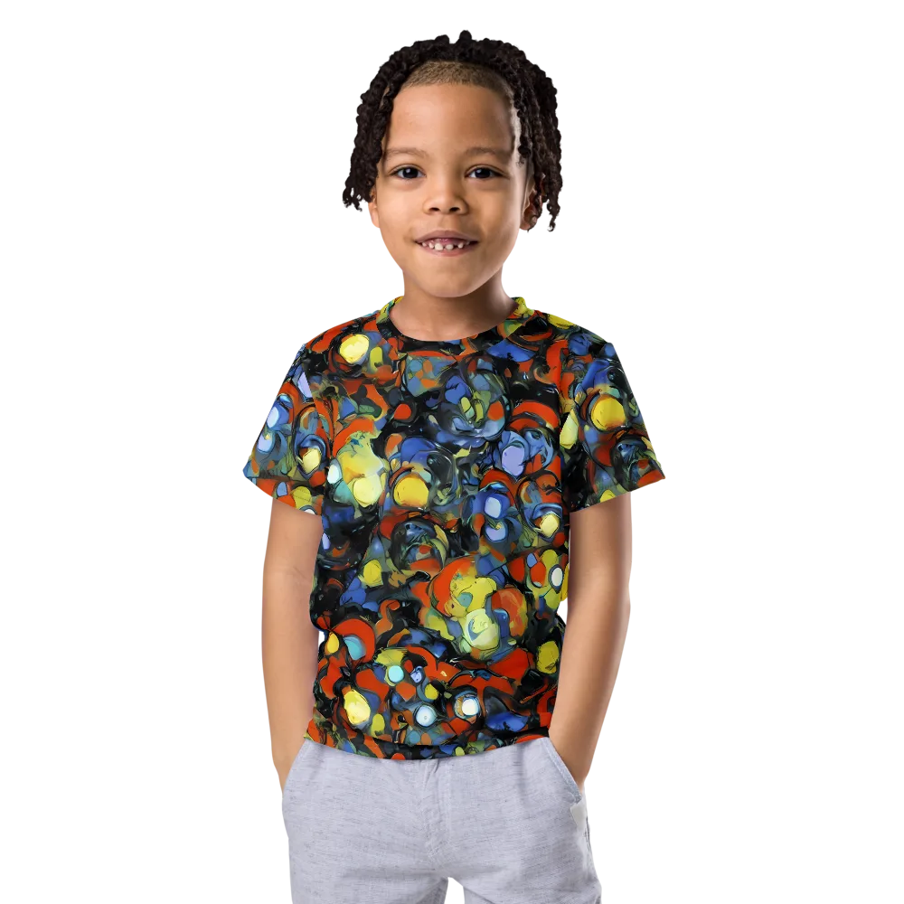The Vivid Collapse on Kids Crew Neck T-Shirt — Front