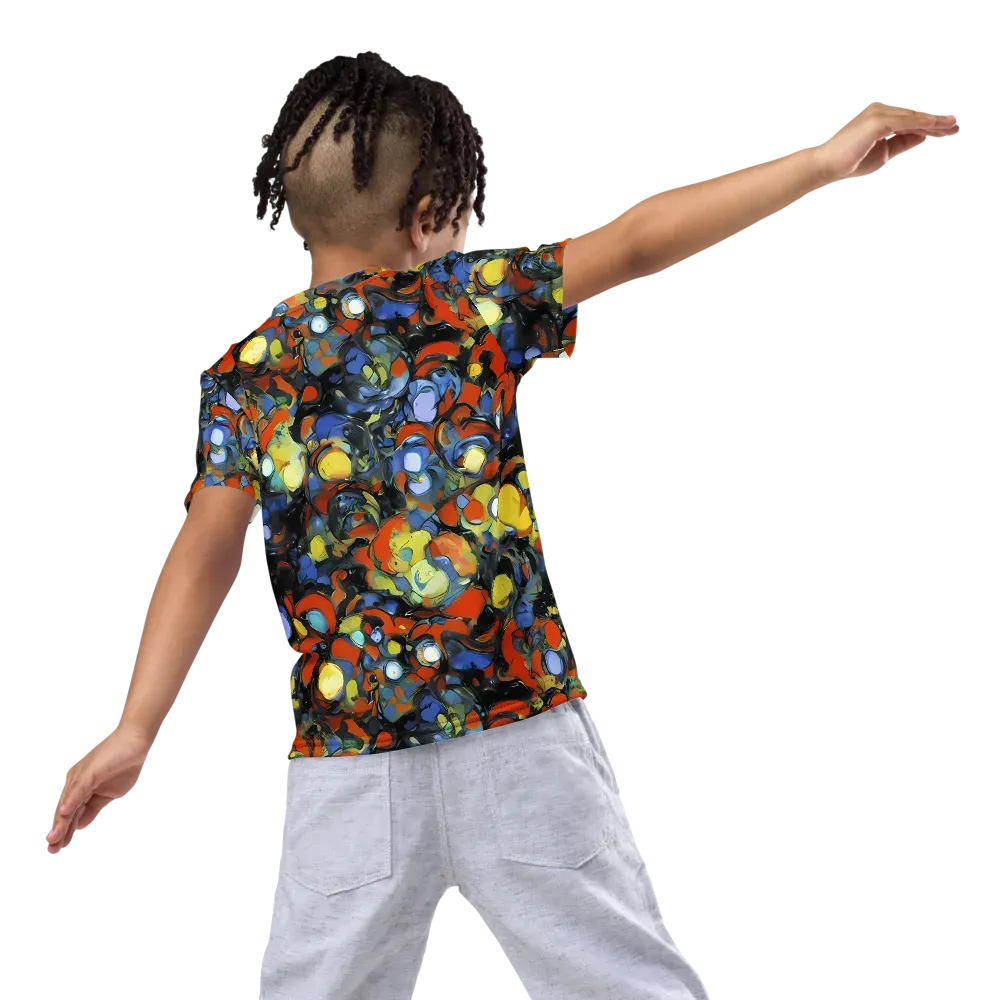 The Vivid Collapse on Kids Crew Neck T-Shirt — Back
