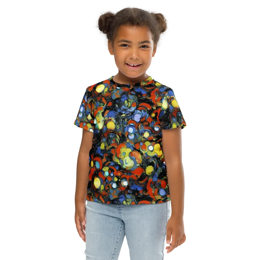 The Vivid Collapse on Kids Crew Neck T-Shirt — Front