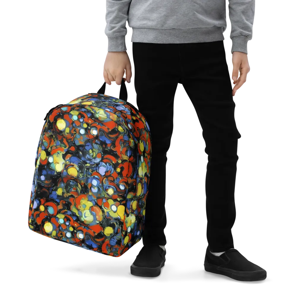 The Vivid Collapse on Minimalist Backpack — Zoomed-in