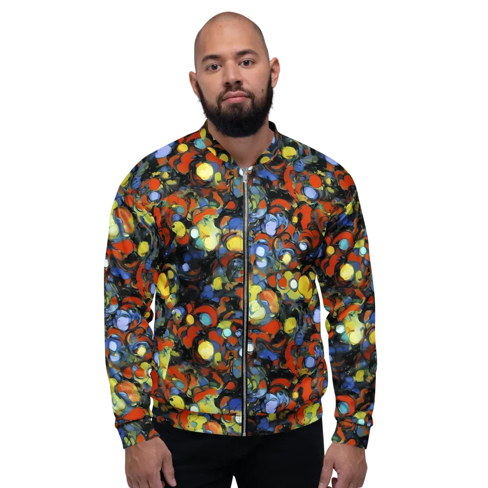 The Vivid Collapse on Bomber Jacket — Front