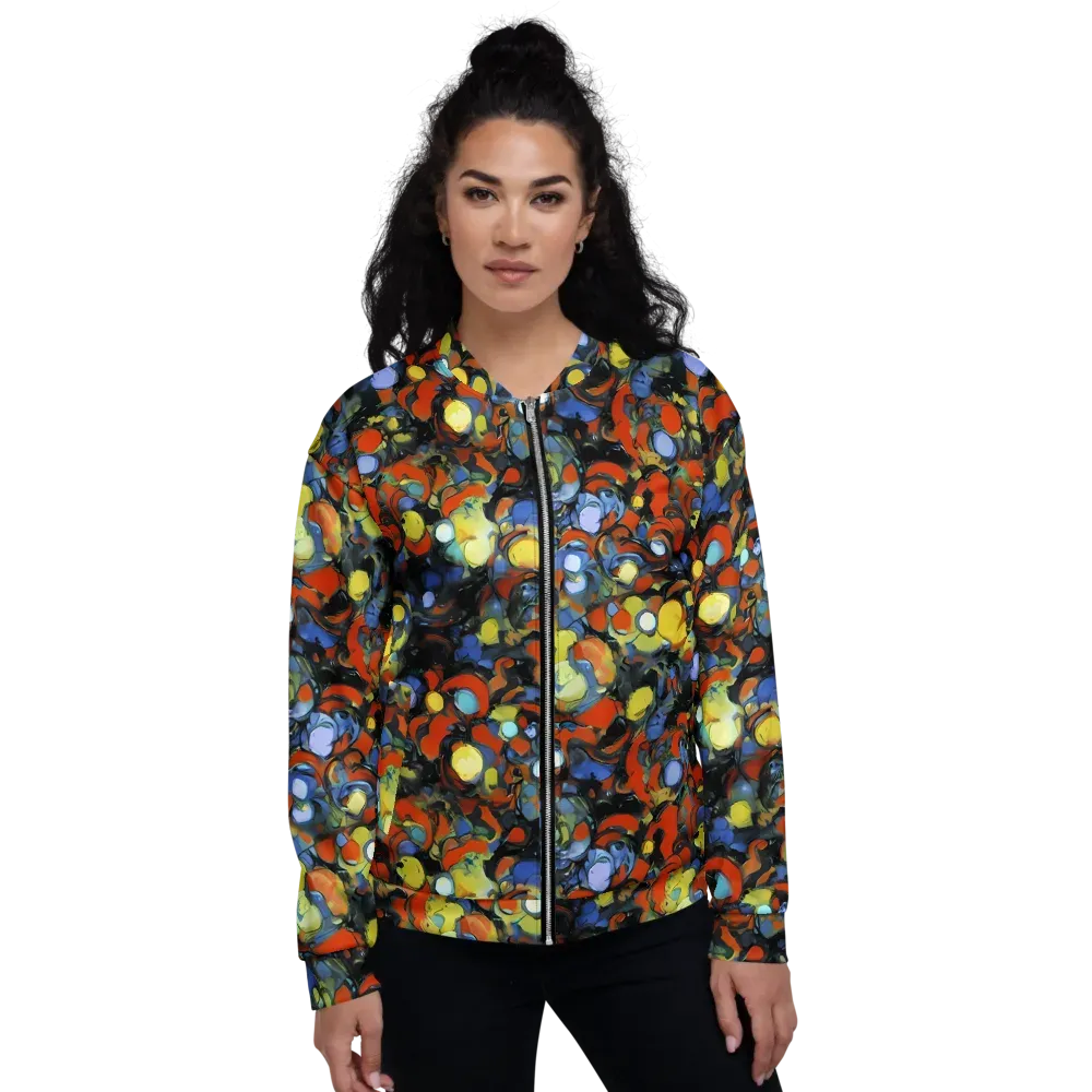 The Vivid Collapse on Bomber Jacket — Front