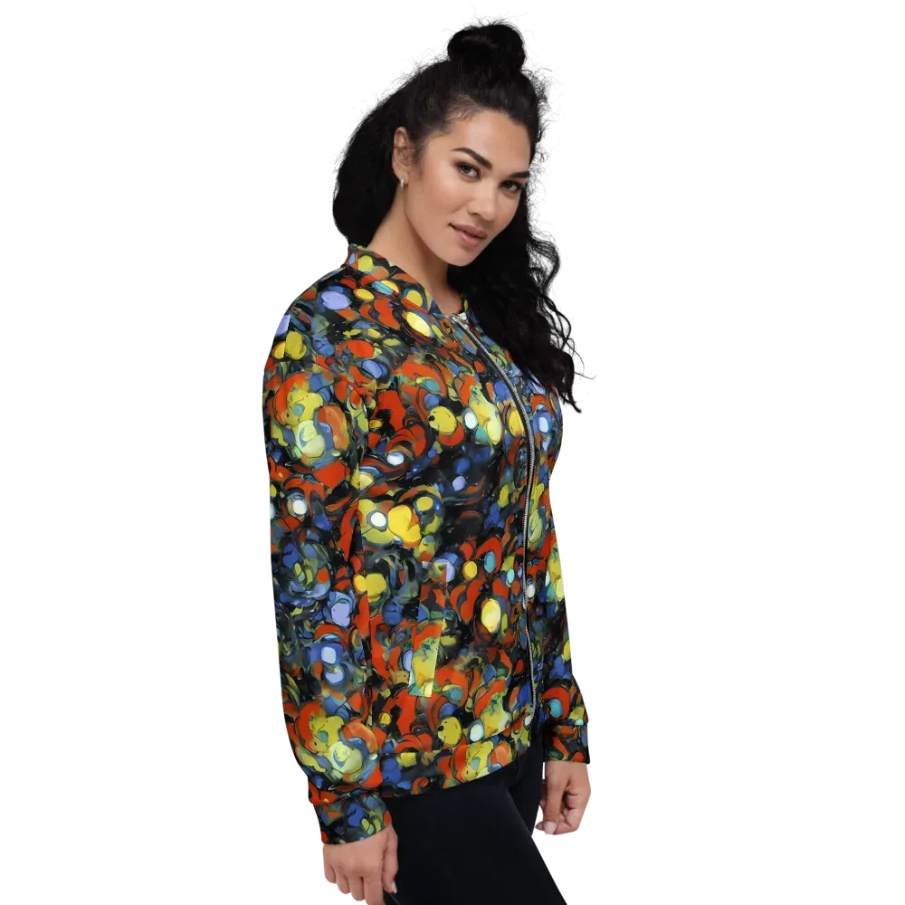 The Vivid Collapse on Bomber Jacket — Right