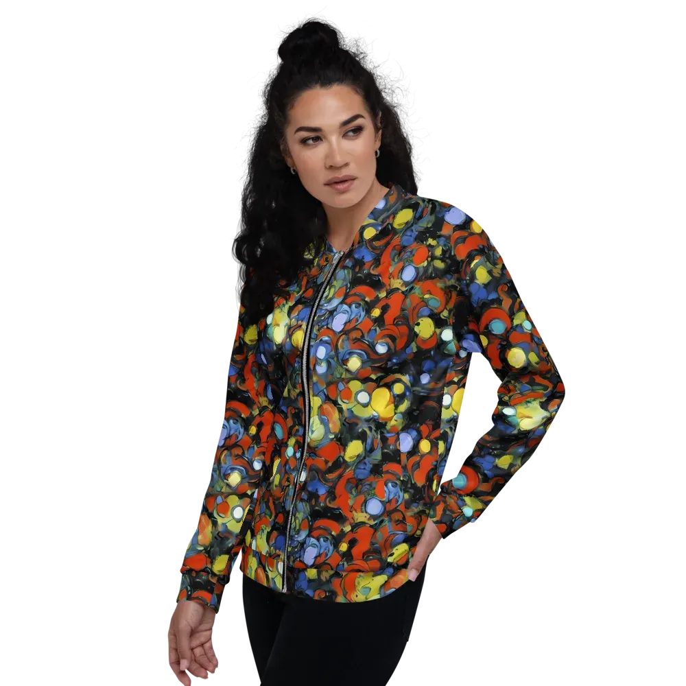 The Vivid Collapse on Bomber Jacket — Left