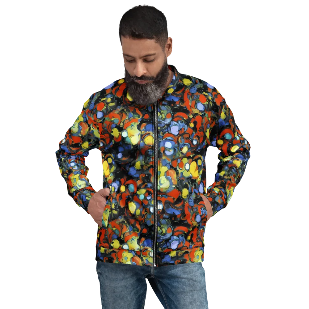 The Vivid Collapse on Bomber Jacket — Front