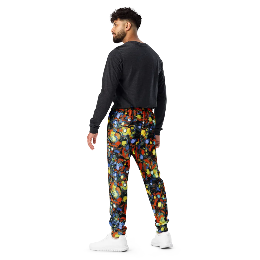 The Vivid Collapse on Men's Joggers — Back