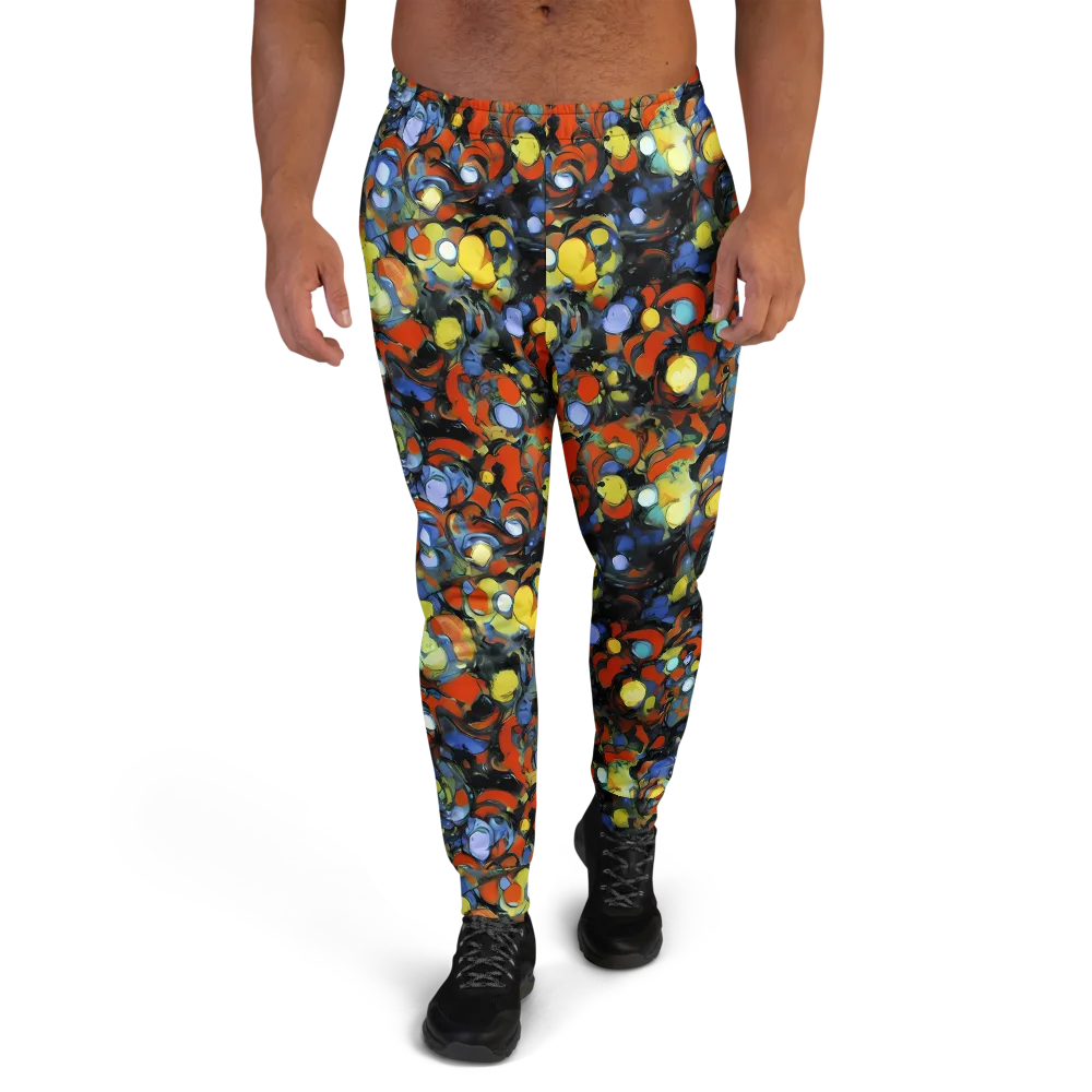 The Vivid Collapse on Men's Joggers — Front