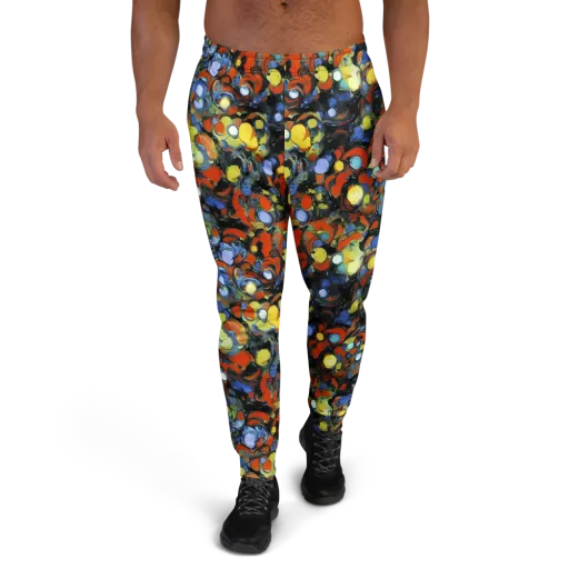 The Vivid Collapse on a Men's Joggers