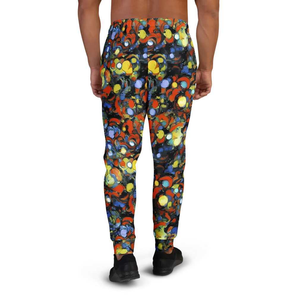 The Vivid Collapse on Men's Joggers — Back