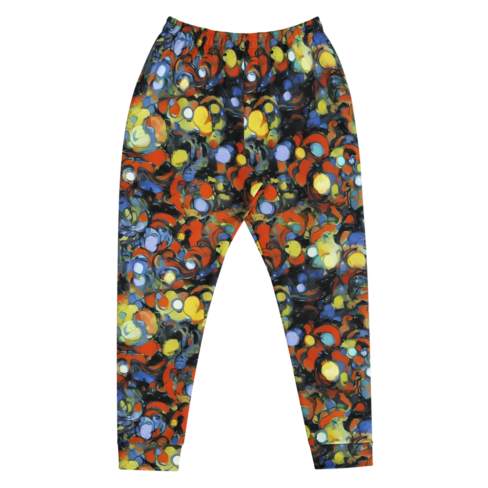 The Vivid Collapse on Men's Joggers — Front