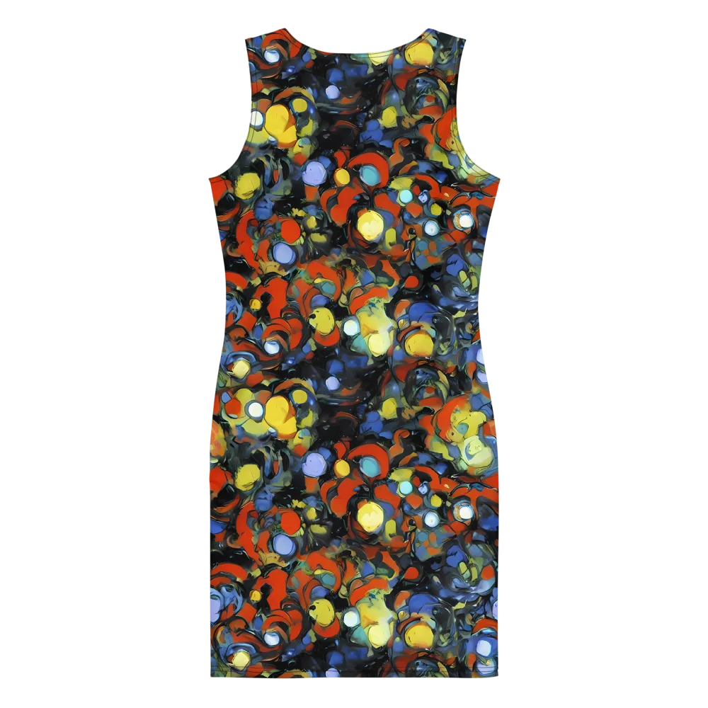 The Vivid Collapse on Bodycon Dress — Back