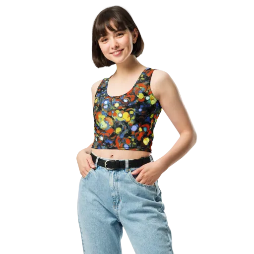 The Vivid Collapse on a Crop Top