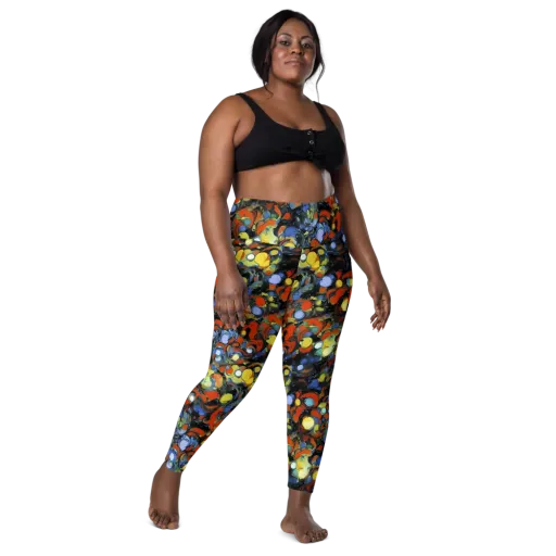 The Vivid Collapse on a Leggings with Pockets