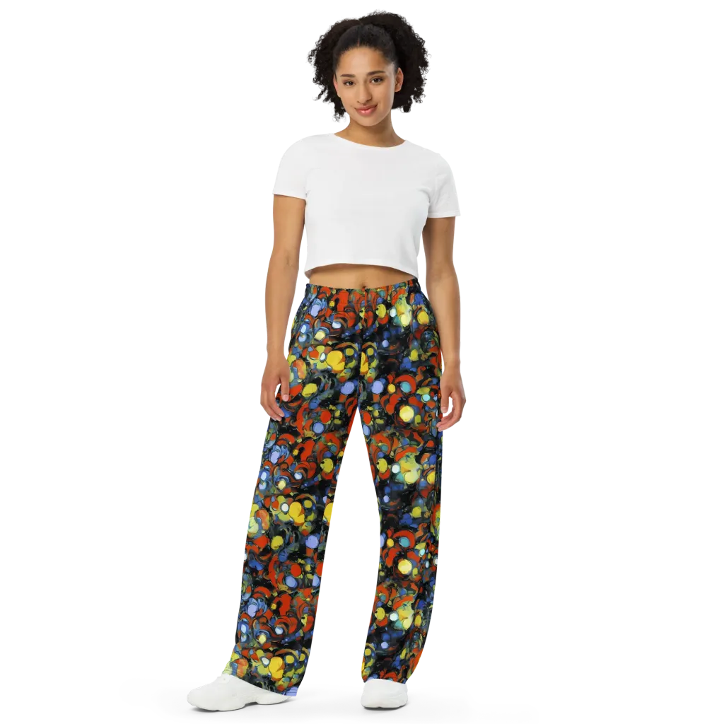 The Vivid Collapse on Wide-Leg Pants — Front