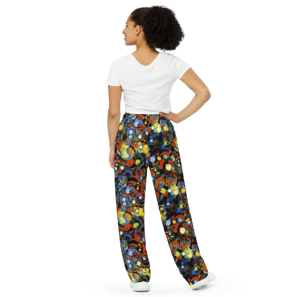 The Vivid Collapse on Wide-Leg Pants — Back