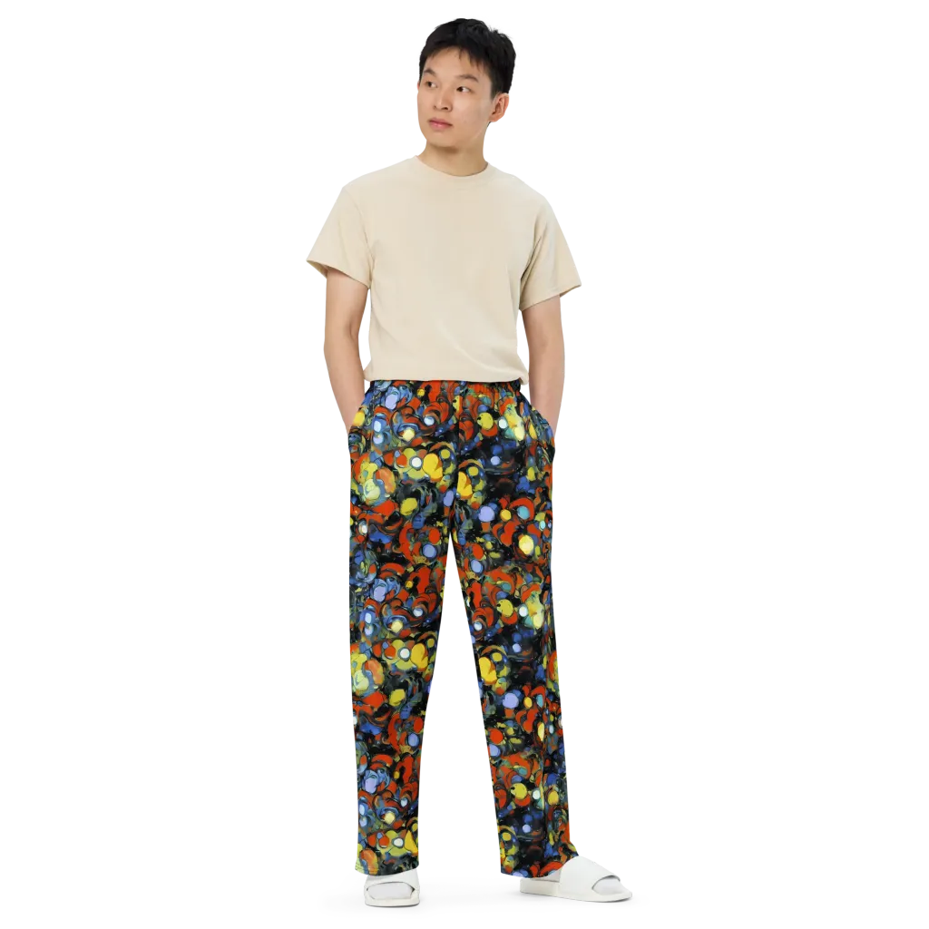 The Vivid Collapse on Wide-Leg Pants — Front