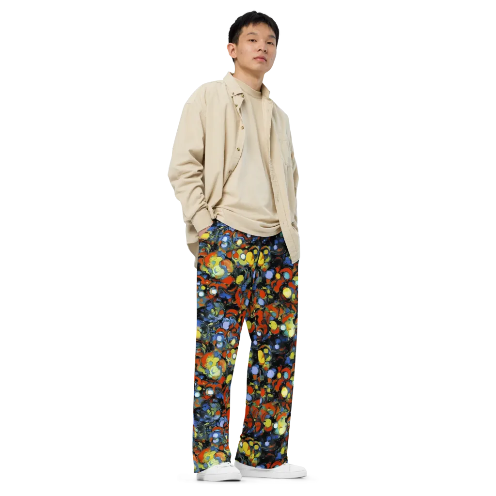 The Vivid Collapse on Wide-Leg Pants — Right Front
