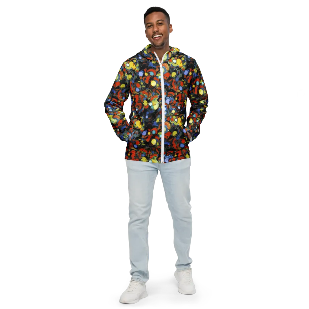 The Vivid Collapse on Men's Windbreaker — Front