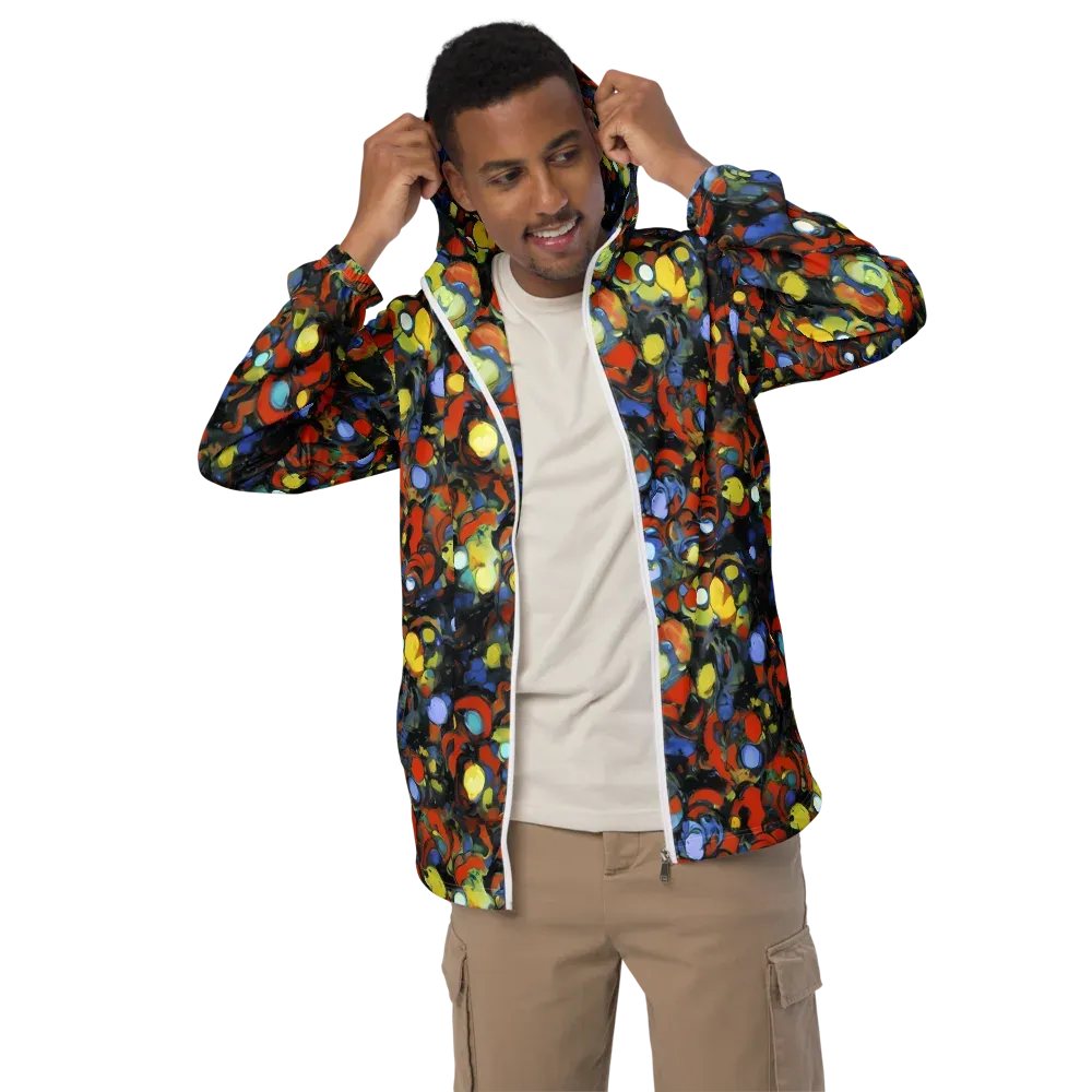 The Vivid Collapse on Men's Windbreaker — Front