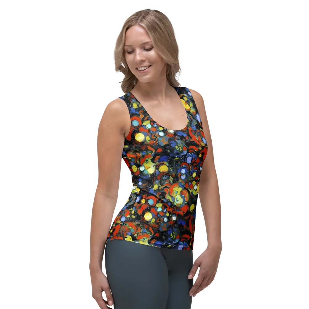 The Vivid Collapse on Women's Tank Top — Right Front