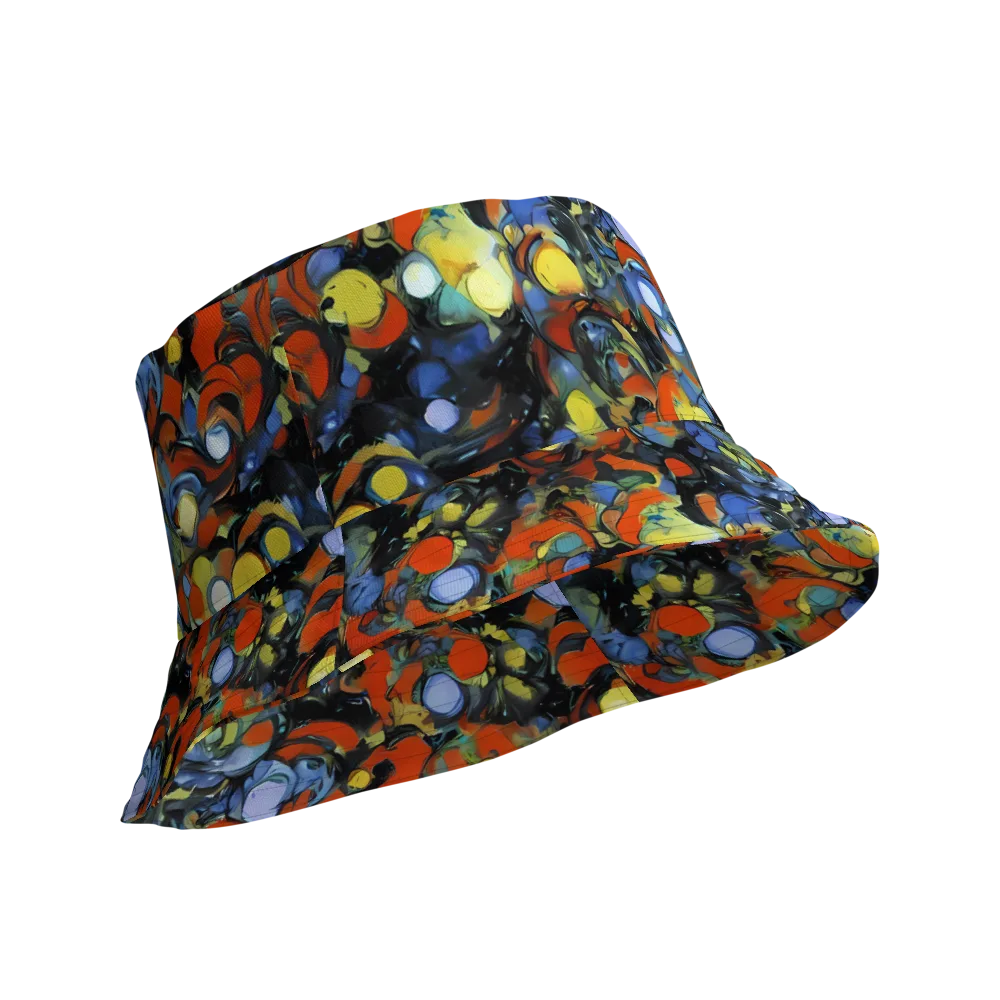 The Vivid Collapse on Reversible Bucket Hat — Product details Outside