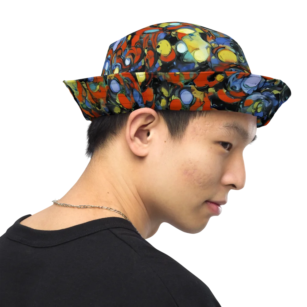 The Vivid Collapse on Reversible Bucket Hat — Right Outside