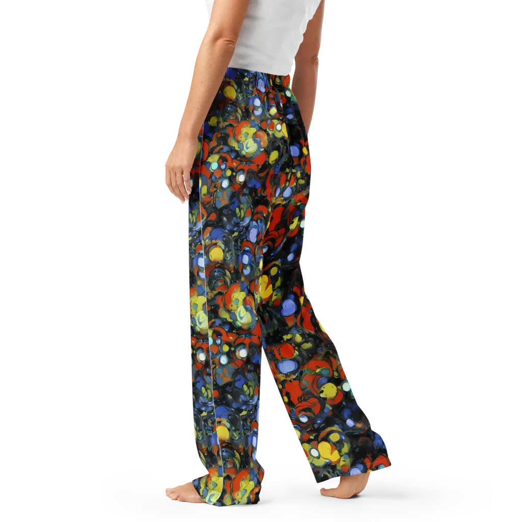 The Vivid Collapse on Women's Pajama Pants — Left
