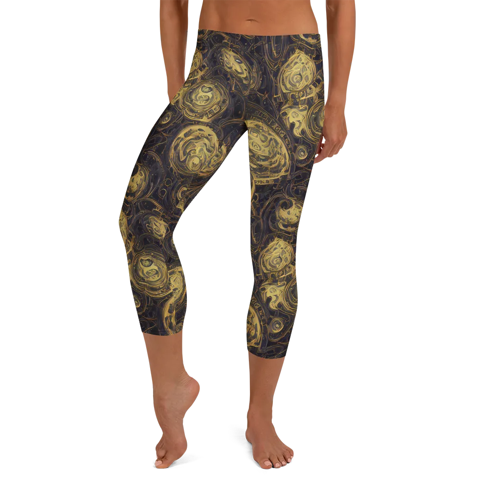 Astral Crucible on Capri Leggings — Front