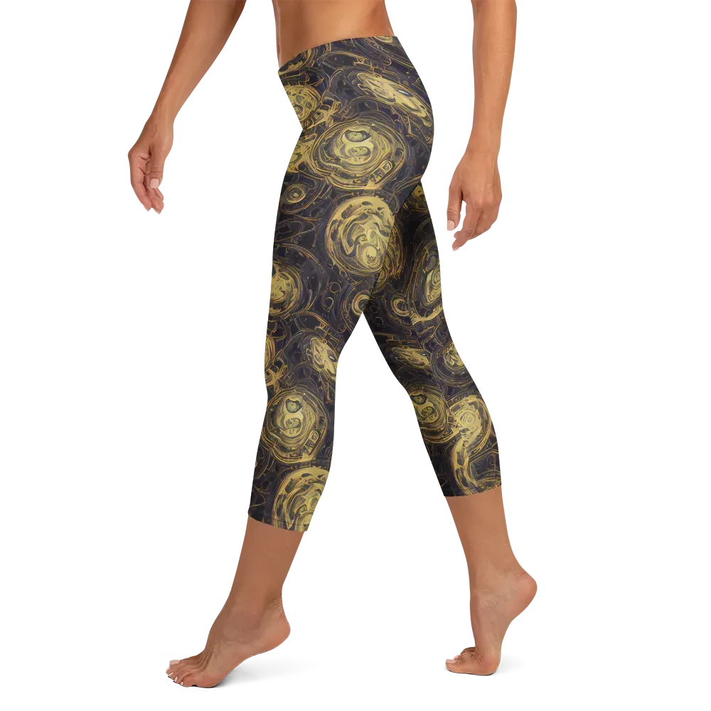 Astral Crucible on Capri Leggings — Left
