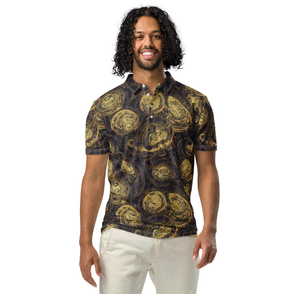 Astral Crucible on Men's Slim Fit Polo Shirt — Front