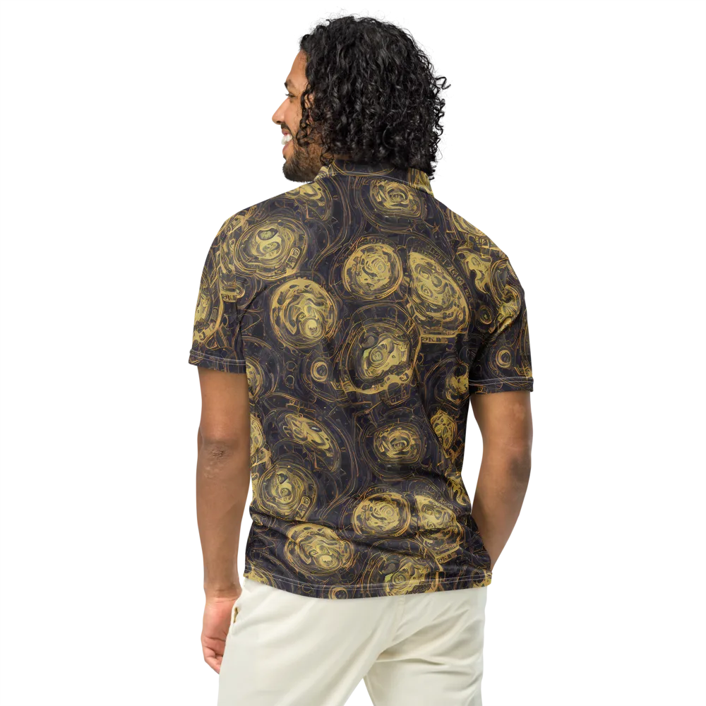 Astral Crucible on Men's Slim Fit Polo Shirt — Back
