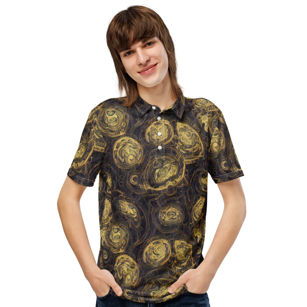 Astral Crucible on Men's Slim Fit Polo Shirt — Front