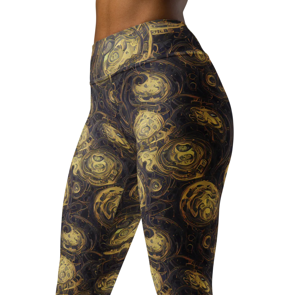 Astral Crucible on Yoga Leggings — Left Front