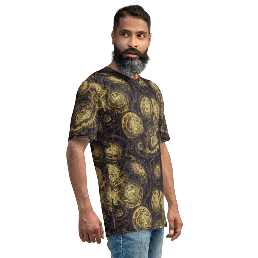 Astral Crucible on Men's Crew Neck T-Shirt — Right