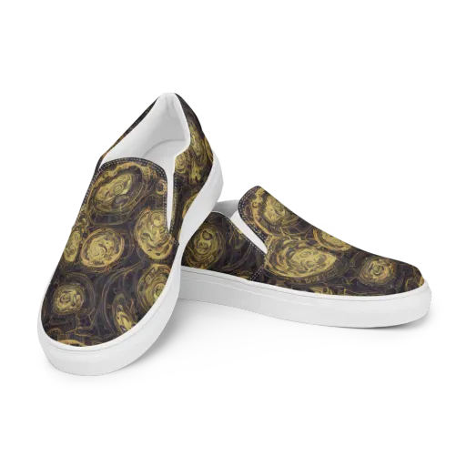 Astral Crucible on a Men's Slip-On Canvas Shoes