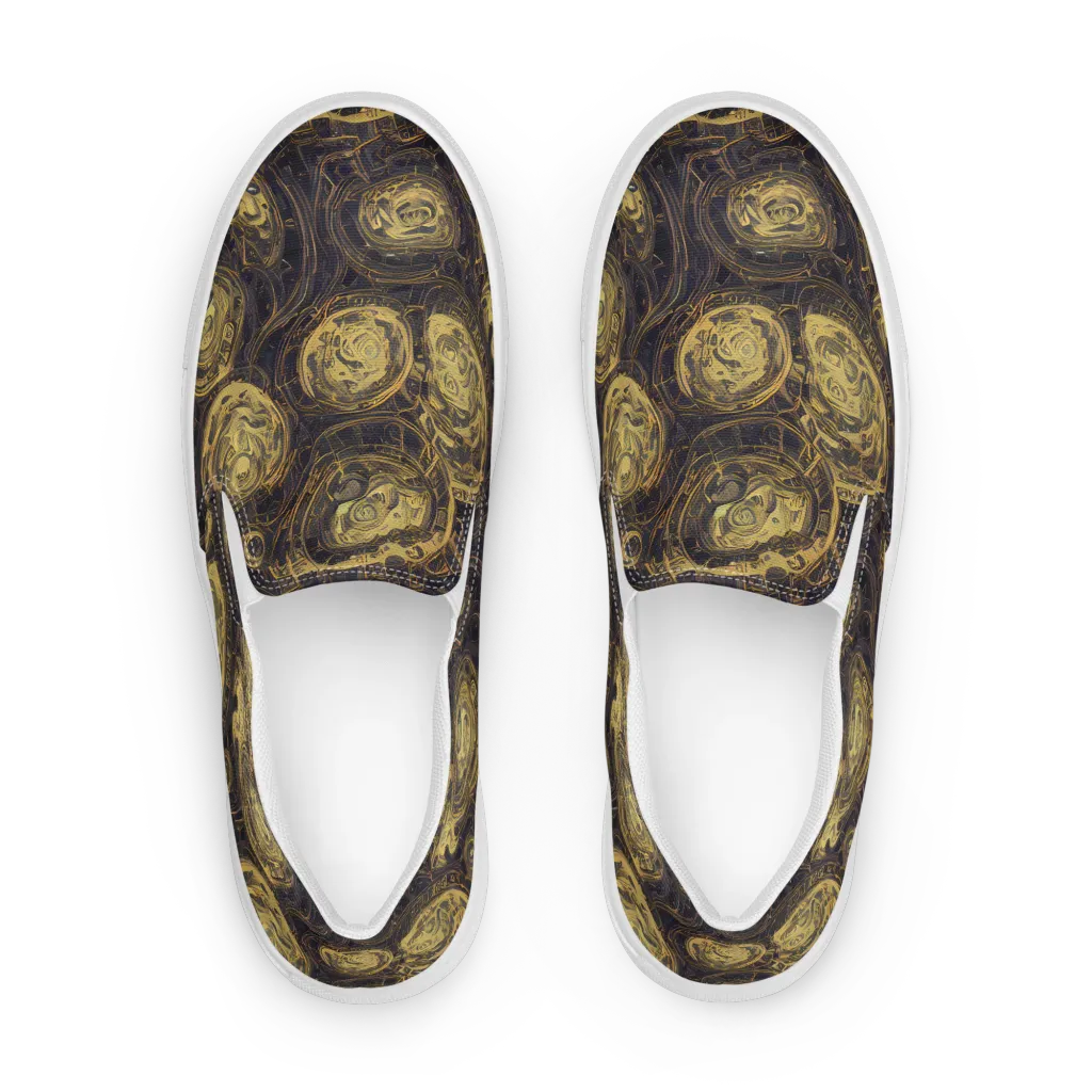 Astral Crucible on Women's Slip-On Canvas Shoes — Front