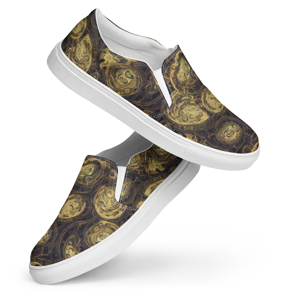 Astral Crucible on Women's Slip-On Canvas Shoes — Front