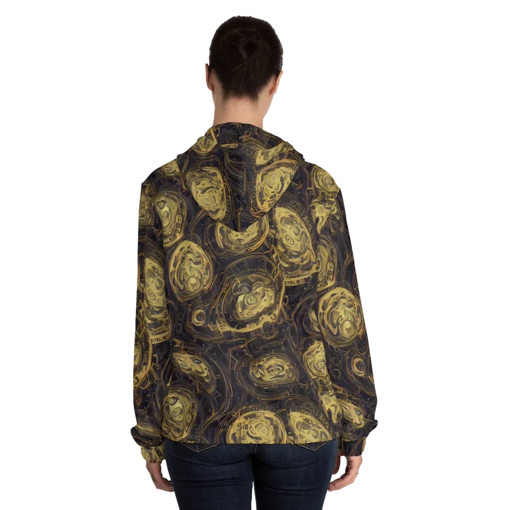 Astral Crucible on Women's Full-Zip Hoodie — Back On Person
