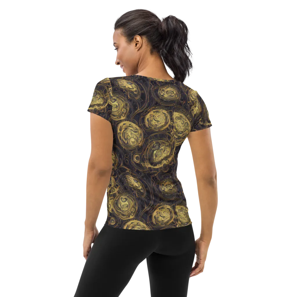 Astral Crucible on Women's Athletic T-Shirt — Back
