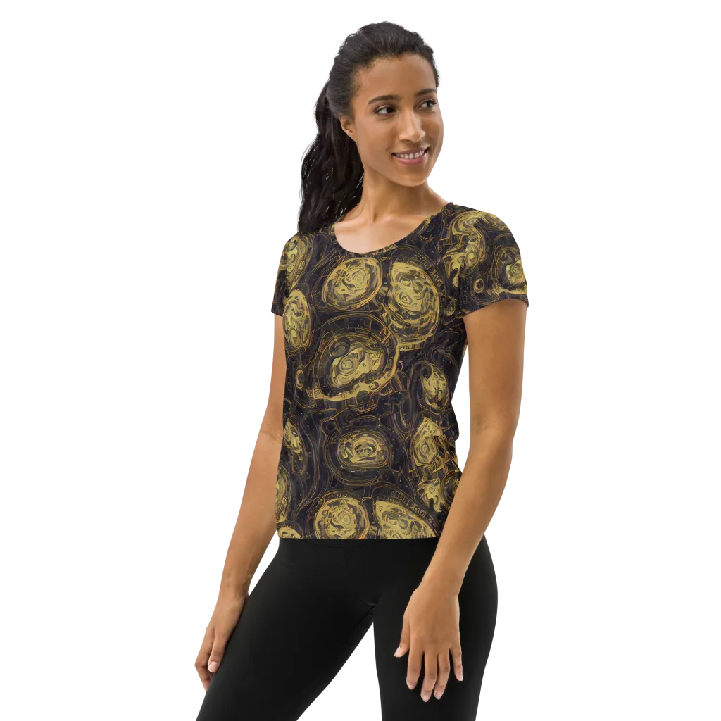 Astral Crucible on Women's Athletic T-Shirt — Left