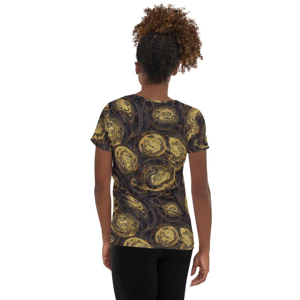 Astral Crucible on Women's Athletic T-Shirt — Back