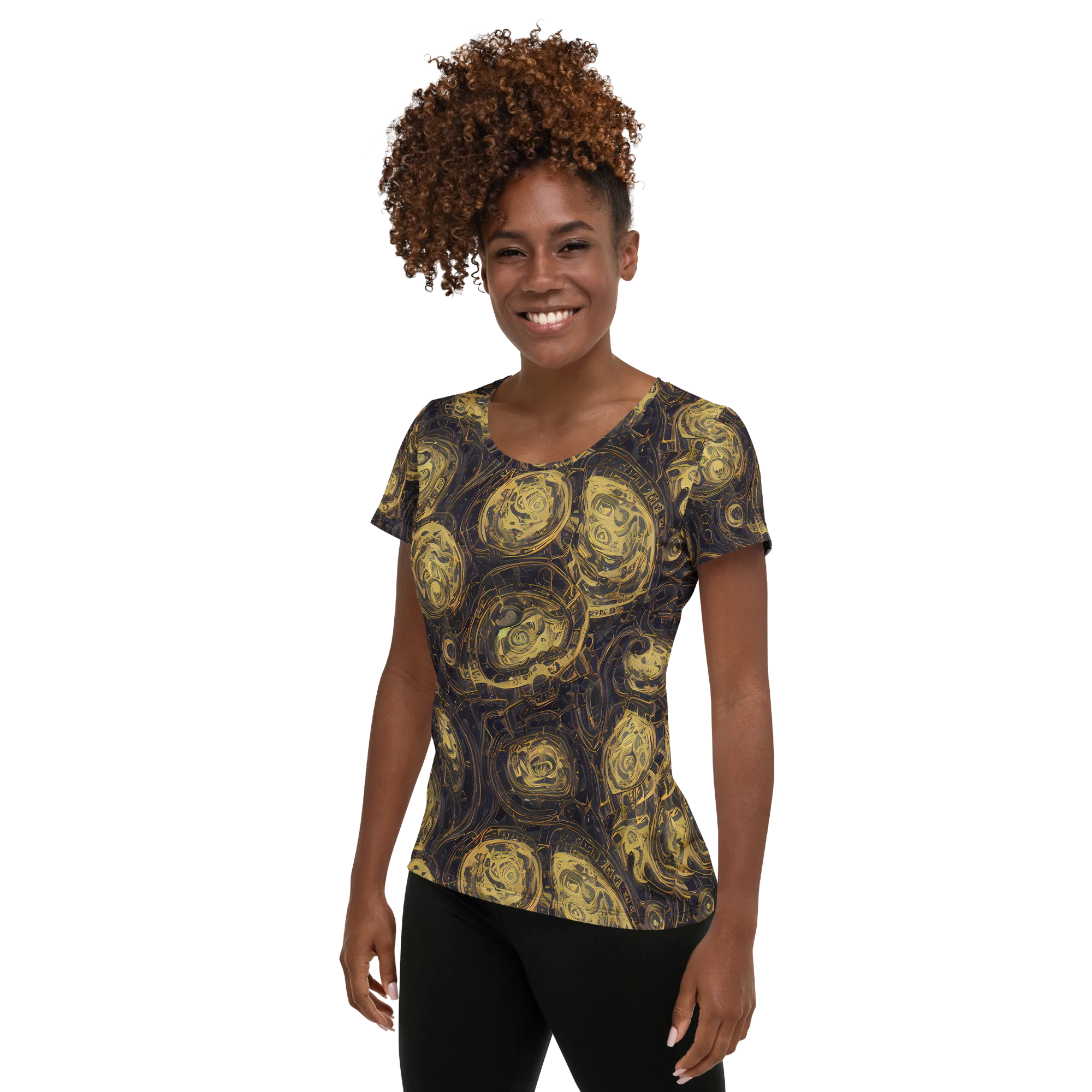 Astral Crucible on Women's Athletic T-Shirt — Left